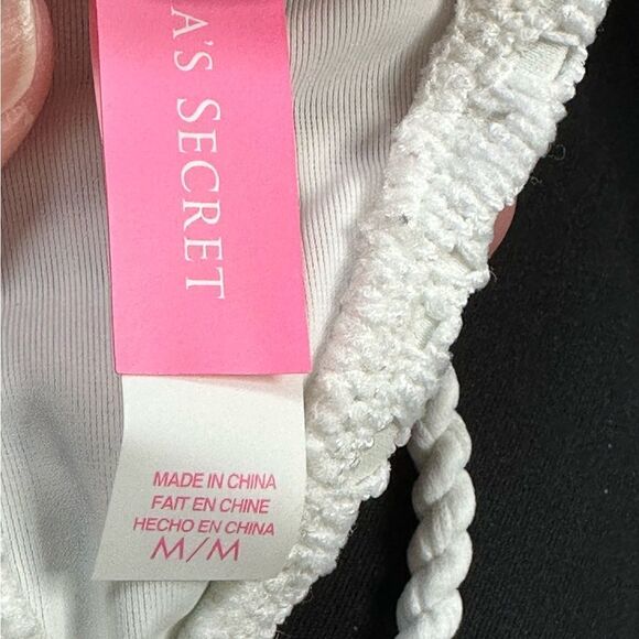 VICTORIA'S SECRET Coral White Lace Bikini Swim Swimsuit Medium - Picture 9 of 9